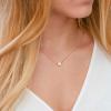 M MOOHAM Valentines Gifts for Kids Girls -Initial Heart Necklace for Girls Women, Dainty Cubic Zirconia Initial Heart Pendant Necklace for Women Girl Jewelry Gifts(Rose Gold)