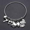 M MOOHAM 7th Birthday Bracelet Gifts for Girls, Seven 7 Year Old Girls Gifts Birthday Charm Bracelet Little Girls Girls Toddler Daughter Granddaughter Girls Birthday Gifts Age 7