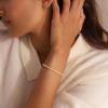M MOOHAM Adjustable Birthstone Tennis Bracelets for Women, Dainty 14K-Gold-Plated Bracelets for Womens Birthstone Tennis Bracelet for Women Non Tarnish CZ Bracelet Jewelry Birthday Gifts for Womens(11.November(Citrine))