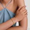 M MOOHAM Gold Beaded Bracelets for Women, 14K Gold-Plated Dainty Cross Puffy Heart Round Cubic Zirconia Stretch Bead Ball Bracelet for Women Trendy Women’s Jewelry Gifts(Heart CZ)