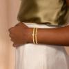 M MOOHAM Gold Beaded Bracelets for Women Girls Non Tarnish – Dainty 14K Gold Plated Cross Heart CZ Bead Ball Stretch Bracelets Stackable Bracelet Set Stack for Women Teen Girl Trendy Jewelry Gifts(2pcs beaded bracelets with single cz)