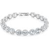 M MOOHAM Adjustable Tennis Bracelet for Women – Silver/14K Gold Plated Cubic Zirconia Tennis Bracelet Classic Round Cubic Zirconia Angelic Bracelets Jewelry Gifts for Women(silver plated)