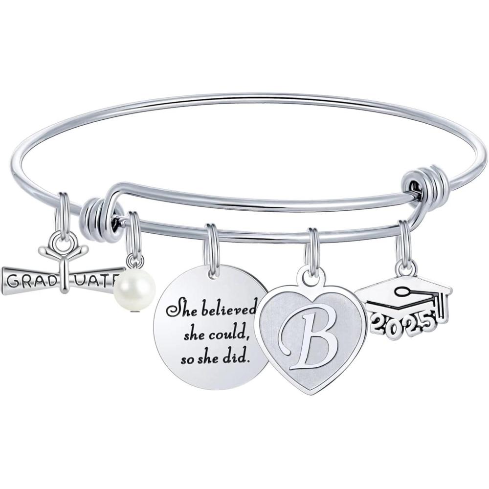 imageM MOOHAM Graduation Gifts for Her 2026 Class of 2026 High School College Graduation Gifts Inspirational Graduation BraceletB