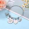 M MOOHAM Graduation Gifts for Her 2026, Class of 2026 High School College Graduation Gifts Inspirational Graduation Bracelet(L)