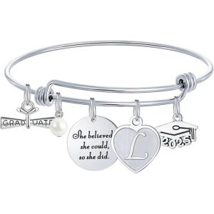 M MOOHAM Graduation Gifts for Her 2026, Class of 2026 High School College Graduation Gifts Inspirational Graduation Bracelet(L)