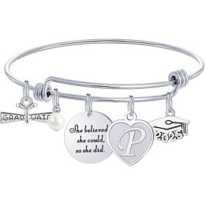 M MOOHAM Graduation Gifts for Her 2026, Class of 2026 High School College Graduation Gifts Inspirational Graduation Bracelet(P)