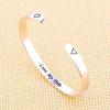 M MOOHAM Bracelets for Women – Engraved Quote Inspirational Bracelet Birthday Christmas Funny Gifts for Best Friend, Daughter, Son, Sister, Niece, Mom, Coworkers, Stainless Steel Jewelry(Love my tribe)