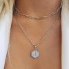M MOOHAM Dainty Gold Necklace for Women – 18K Gold Plated Initial Necklaces for Women Trendy | Personalized Cute Initial Necklace | Layered Gold Jewelry for Women