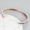 M MOOHAM Graduation Gifts for Women Her Him 2026, Inspirational Graduation Bracelets Class of 2026 High School College Graduation Gifts for Women Her with Graduation Box(With Box-Behind you  all your memories…(Rose Gold))