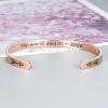 M MOOHAM Graduation Gifts for Women Her Him 2026, Inspirational Graduation Bracelets Class of 2026 High School College Graduation Gifts for Women Her with Graduation Box(With Box-The world awaits 2026(Rose Gold))