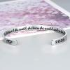 M MOOHAM Graduation Gifts for Women Her Him 2026, Inspirational Graduation Bracelets Class of 2026 High School College Graduation Gifts for Women Her with Graduation Box(With Box-She believed she could  she knew she would and so she did!)
