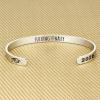 M MOOHAM Graduation Gifts for Women Her Him 2026, Inspirational Graduation Bracelets Class of 2026 High School College Graduation Gifts for Women Her with Graduation Box(With Box-Fu@king finally)