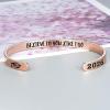 M MOOHAM Graduation Gifts for Women Her Him 2026, Inspirational Graduation Bracelets Class of 2026 High School College Graduation Gifts for Women Her with Graduation Box(With Box-Believe in you like I do(Rose Gold))