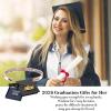 M MOOHAM Graduation Gifts for Women Her Him 2026, Inspirational Graduation Bracelets Class of 2026 High School College Graduation Gifts for Women Her with Graduation Box(With Box-Wish you strength for every battle…(Rose Gold))