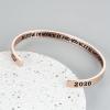 M MOOHAM Graduation Gifts for Women Her Him 2026, Inspirational Graduation Bracelets Class of 2026 High School College Graduation Gifts for Women Her with Graduation Box(With Box-Believe in yourself and you will be unstoppable(Rose Gold))