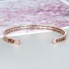 M MOOHAM Graduation Gifts for Women Her Him 2026, Inspirational Graduation Bracelets Class of 2026 High School College Graduation Gifts for Women Her with Graduation Box(With Box-Wish you strength for every battle…(Rose Gold))