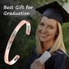 M MOOHAM Graduation Gifts for Women Her Him 2026, Inspirational Graduation Bracelets Class of 2026 High School College Graduation Gifts for Women Her with Graduation Box(With Box-Fu@king finally(Rose Gold))