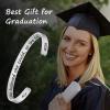 M MOOHAM Graduation Gifts for Women Her Him 2026, Inspirational Graduation Bracelets Class of 2026 High School College Graduation Gifts for Women Her with Graduation Box(” With Box -She Believed She Could So She Did)