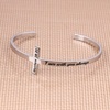 M MOOHAM Cross Bracelet – Christian Gifts for Women – Engraved Quote Religious Cuff Bangle Bible Verse Jewelry Gift for Women Confirmation Baptism Gifts Christian Bracelet(I am with you always)
