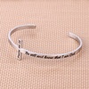 M MOOHAM Cross Bracelet – Christian Gifts for Women – Engraved Quote Religious Cuff Bangle Bible Verse Jewelry Gift for Women Confirmation Baptism Gifts Christian Bracelet(Be still and know that I am god)