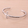 M MOOHAM Cross Bracelet – Christian Gifts for Women – Engraved Quote Religious Cuff Bangle Bible Verse Jewelry Gift for Women Confirmation Baptism Gifts Christian Bracelet(A friend loves at all times)