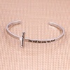 M MOOHAM Cross Bracelet – Christian Gifts for Women – Engraved Quote Religious Cuff Bangle Bible Verse Jewelry Gift for Women Confirmation Baptism Gifts Christian Bracelet(His will his way my faith)