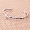 M MOOHAM Cross Bracelet – Christian Gifts for Women – Engraved Quote Religious Cuff Bangle Bible Verse Jewelry Gift for Women Confirmation Baptism Gifts Christian Bracelet(Her children rise up and call her blessed)