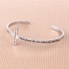 M MOOHAM Cross Bracelet – Christian Gifts for Women – Engraved Quote Religious Cuff Bangle Bible Verse Jewelry Gift for Women Confirmation Baptism Gifts Christian Bracelet(I have found the one whom my soul loves)