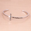 M MOOHAM Cross Bracelet – Christian Gifts for Women – Engraved Quote Religious Cuff Bangle Bible Verse Jewelry Gift for Women Confirmation Baptism Gifts Christian Bracelet(Do everything in love)