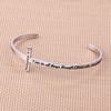 M MOOHAM Cross Bracelet – Christian Gifts for Women – Engraved Quote Religious Cuff Bangle Bible Verse Jewelry Gift for Women Confirmation Baptism Gifts Christian Bracelet(I can do all tings through Christ who strengthens me)