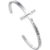 M MOOHAM Cross Bracelet – Christian Gifts for Women – Engraved Quote Religious Cuff Bangle Bible Verse Jewelry Gift for Women Confirmation Baptism Gifts Christian Bracelet(Do everything in love)