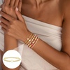 M MOOHAM Boho 14K Gold Plated Bracelets for Women – Elastic Cross Beaded Bracelet Stack Stretch Pearl Bead Bracelet Colorful Christian Jewelry Set Religious Gifts for Women Teen Girls(14K Gold Plated Cross)