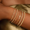 M MOOHAM Gold Bracelets Set for Women No Tarnish | 14K Gold Plated, Dainty Stackable Bracelets Stack for Women, Herringbone Paperclip Rope Cuban Chain Bracelet Set Stack(5.Cross Beaded Set)