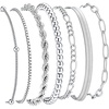 M MOOHAM Bracelet Stack for Women(Silver Plated – 2)