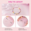 M MOOHAM Colorful Bow Initial Bracelets for Girls, Gifts for Girls Kids(J)