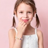 M MOOHAM Colorful Bow Initial Bracelets for Girls, Gifts for Girls Kids(L)
