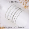 M MOOHAM Gold Bracelets Set for Women No Tarnish(2.Rope CZ Snake Set-S)