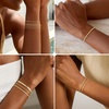 M MOOHAM Gold Bracelets Set for Women No Tarnish(9.Dot Singapore Satellite-G)