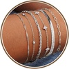 M MOOHAM Gold Bracelets Set for Women No Tarnish(2.Rope CZ Snake Set-S)