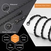 M MOOHAM Chains for Men Necklaces, Black Chain Black Rope Chains for Men Stainless Steel Necklace for Men Layered Twist Chains Gifts for Men Boyfriend Gifts from Girlfriend