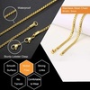 M MOOHAM Chains for Men Necklaces, Gold Chain for Men Gifts Cuban Link Chain for Men Necklaces Square Rolo Chains Stainless Steel Mens Necklaces Layered Chains for Men Boys Gifts