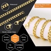 M MOOHAM Cuban Link Chain for Men – Gold Chain for Men, Cuban Link Chain | Stainless Steel Necklace for Mens Chain | Mens Necklaces | Gold Chain for Men Teen Boys Gift Ideas