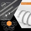M MOOHAM Cuban Link Chain for Men – Silver Chain for Men, Cuban Link Chain for Men | Necklace for Men Gifts | Silver Chain | Layered Chains for Men | Mens Chain | Chain Necklace for Men Jewelry