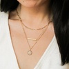 M MOOHAM Layered Gold Necklaces for Women, Gold Layered Necklaces for Women Initial K Necklace for Women Gold Necklaces for Women Trendy Gold Necklace for Women Girls Gold Jewelry for Women