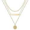 M MOOHAM Layered Gold Necklaces for Women, Gold Layered Necklaces for Women Initial K Necklace for Women Gold Necklaces for Women Trendy Gold Necklace for Women Girls Gold Jewelry for Women
