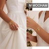 M MOOHAM Cross Initial Bracelet for Women Girls, Letter A-Z Cuff Bracelet(S)